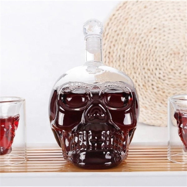 Skull Shape Decanter Set