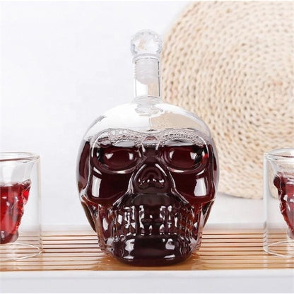 Skull Shape Decanter Set