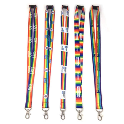 Custom Sublimation Recycled PET Lanyard w/ Safety Breakaway