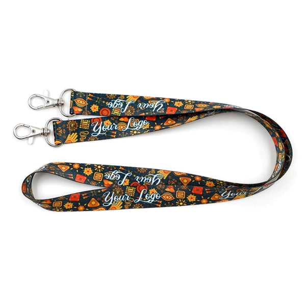Eco-friendly Dye-Sublimated RPET Double Ended Lanyard