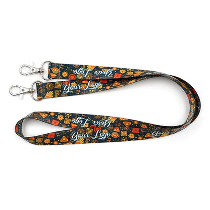 Eco-friendly Dye-Sublimated RPET Double Ended Lanyard