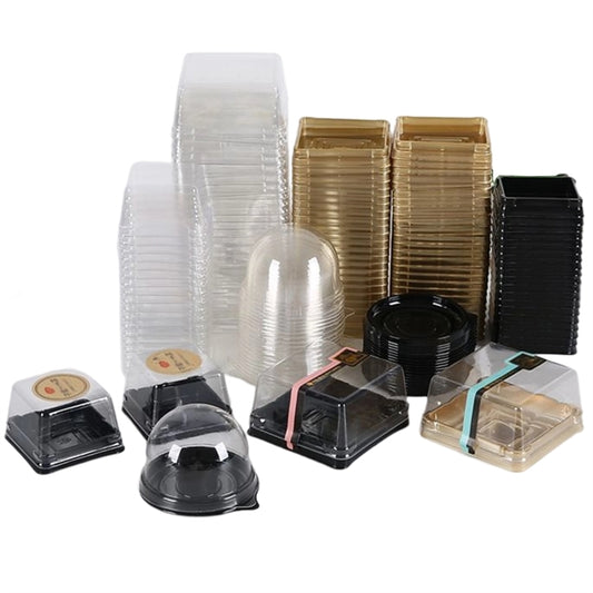 Pet Clear Cover Cupcake Box Individual Container