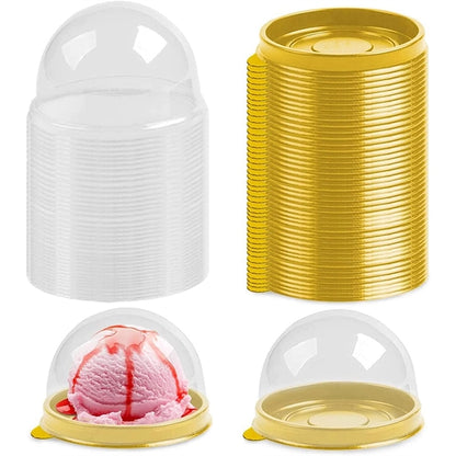 Pet Clear Cover Cupcake Box Individual Container