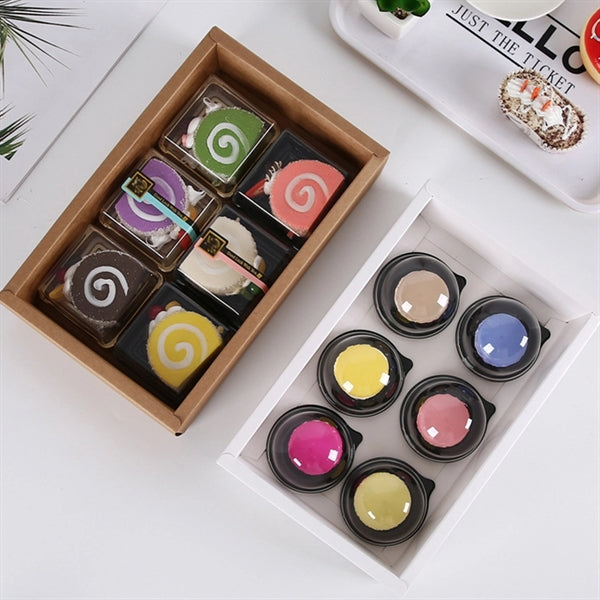 Pet Clear Cover Cupcake Box Individual Container