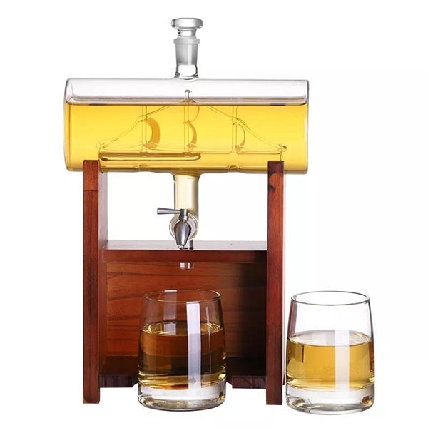 Antique Ship Whiskey Decanter Set