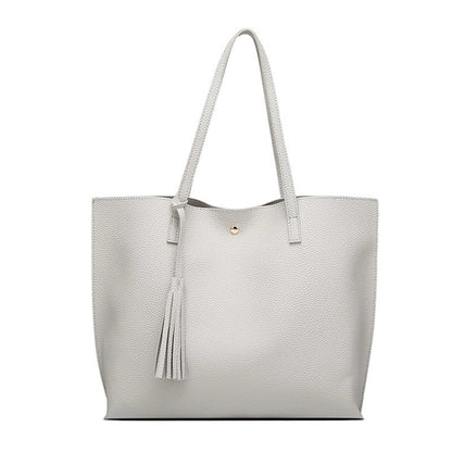 Women PU Faux Leather Tote Bag