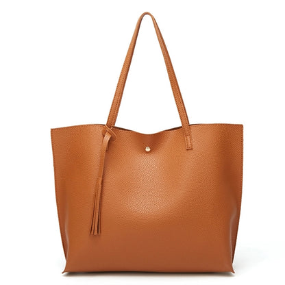 Women PU Faux Leather Tote Bag