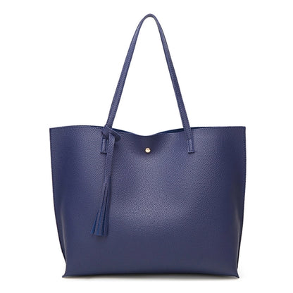 Women PU Faux Leather Tote Bag