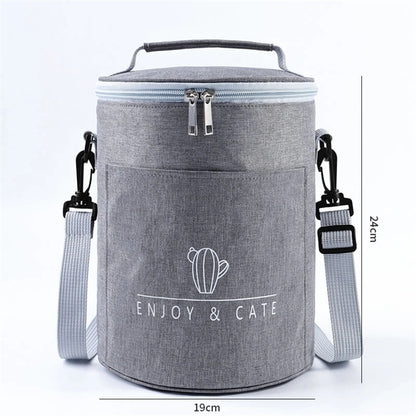 Round Insulated Lunch Bag
