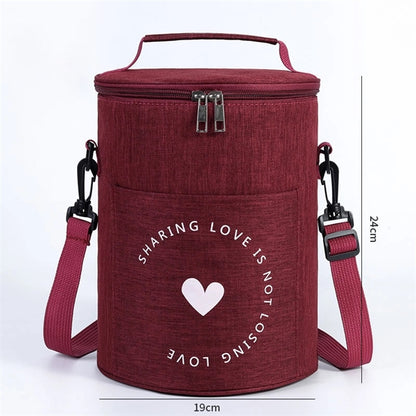 Round Insulated Lunch Bag