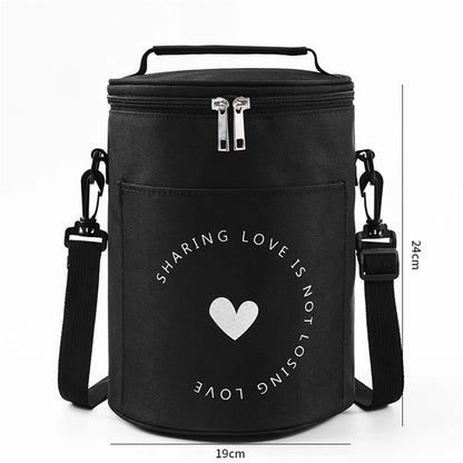 Round Insulated Lunch Bag