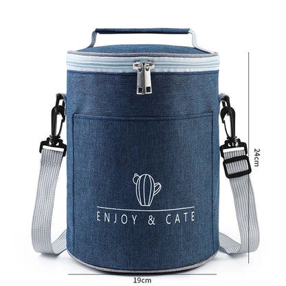 Round Insulated Lunch Bag