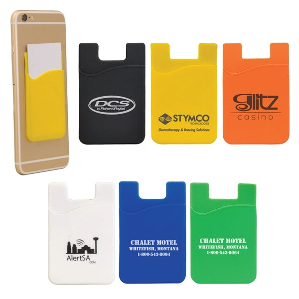 Clearance! Slim Silicone Smartphone Mobile Wallet
