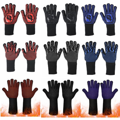 Bbq Gloves Grilling Heat Resistant Silicone Oven Mitts