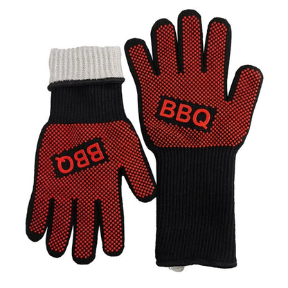 Bbq Gloves Grilling Heat Resistant Silicone Oven Mitts