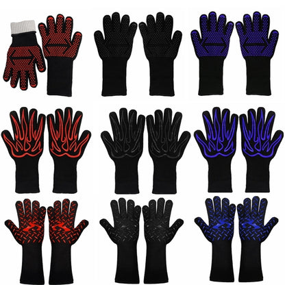 Bbq Gloves Grilling Heat Resistant Silicone Oven Mitts