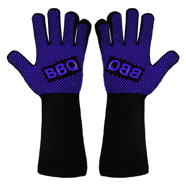 Bbq Gloves Grilling Heat Resistant Silicone Oven Mitts