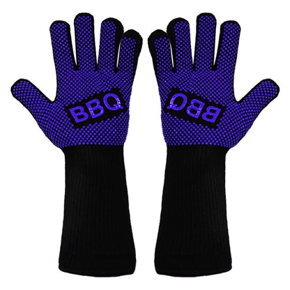 Bbq Gloves Grilling Heat Resistant Silicone Oven Mitts