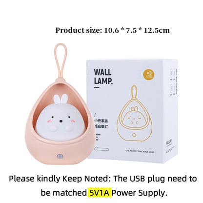 Cute Cartoon Silicone Led Night Motion Sensor Light