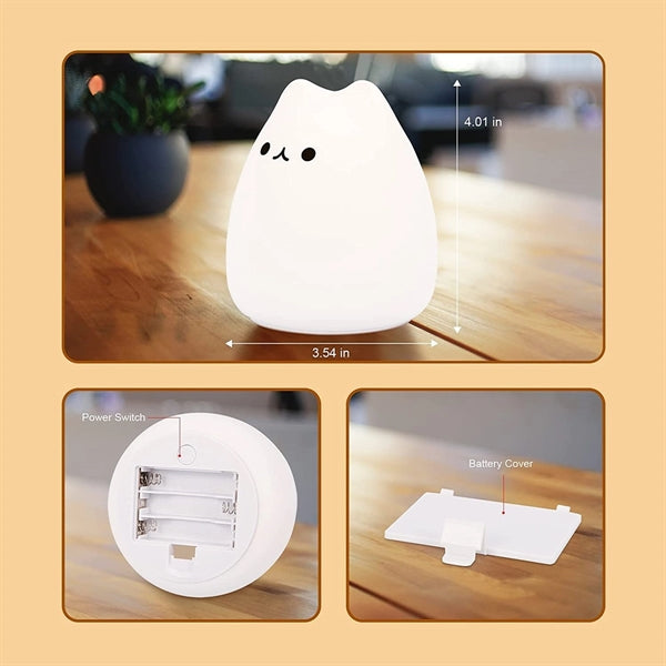 7-Color Led Cat Night Light