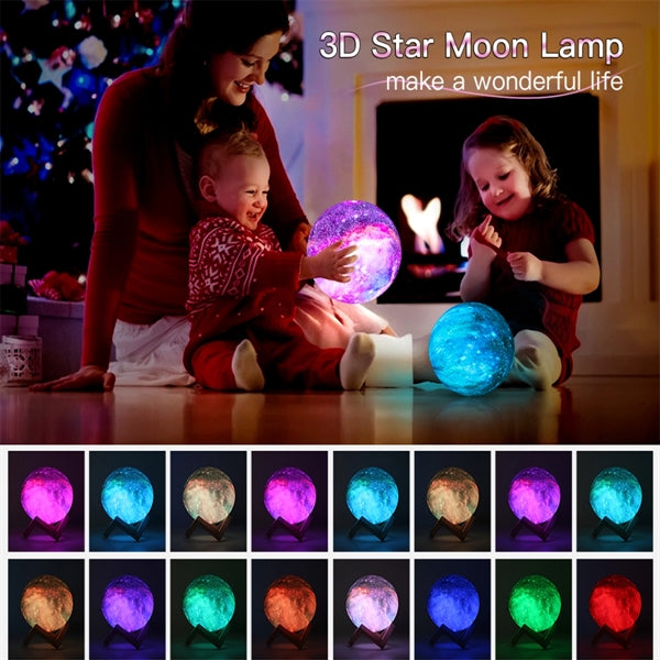 16 Colors Control Galaxy Moon Lamp