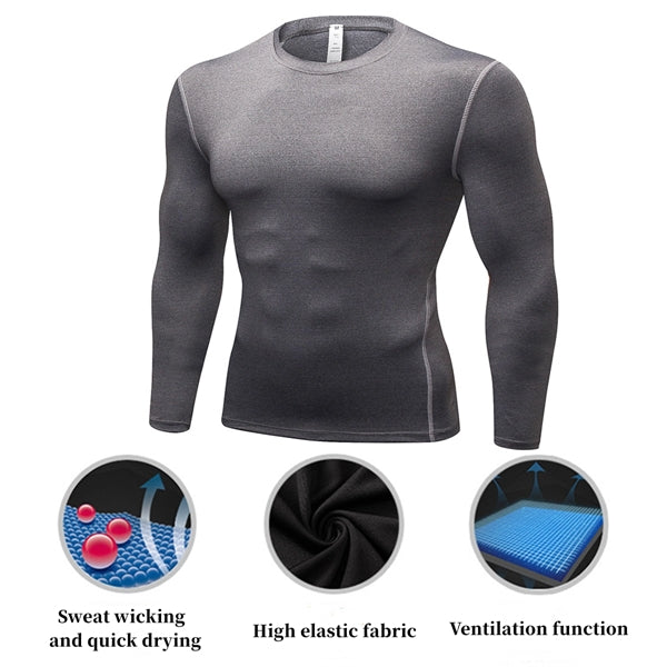 Men Athletic Quick Dry Long Sleeve