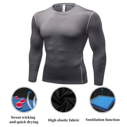 Men Athletic Quick Dry Long Sleeve