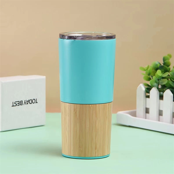 20 Oz Vacuum Insulated Bamboo Tumbler
