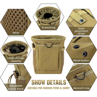 Tactical Molle Drawstring Dump Pouch