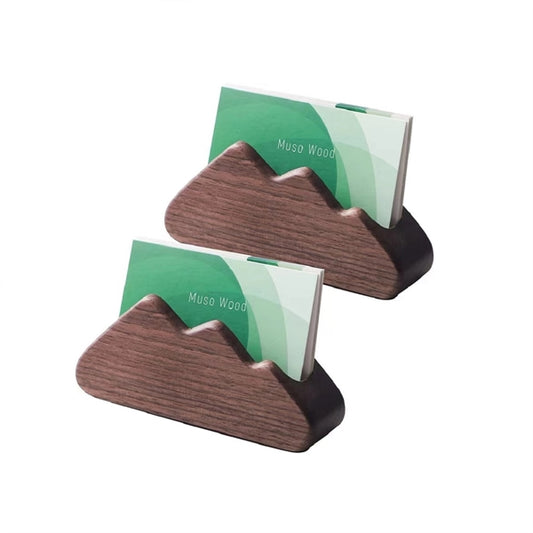 Desk Wood Display Business Card Holder