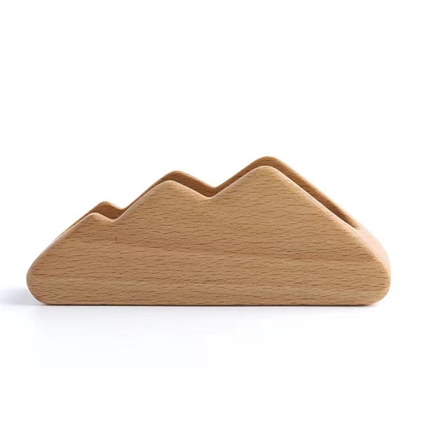 Desk Wood Display Business Card Holder