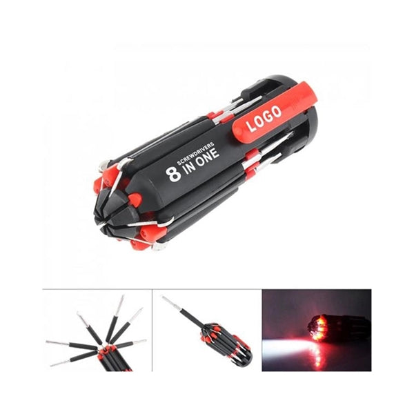 Portable Multifunction Screwdriver With LED Torch