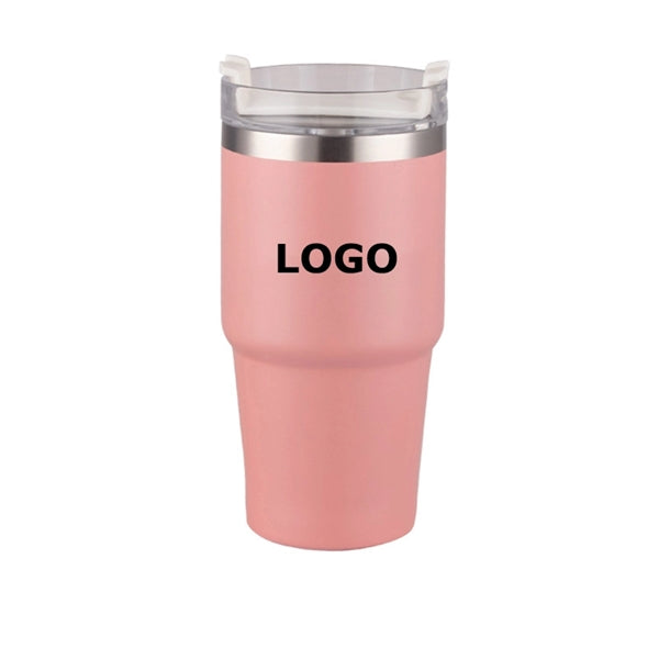 Large Stainless Steel Tumbler With Straw And Lid