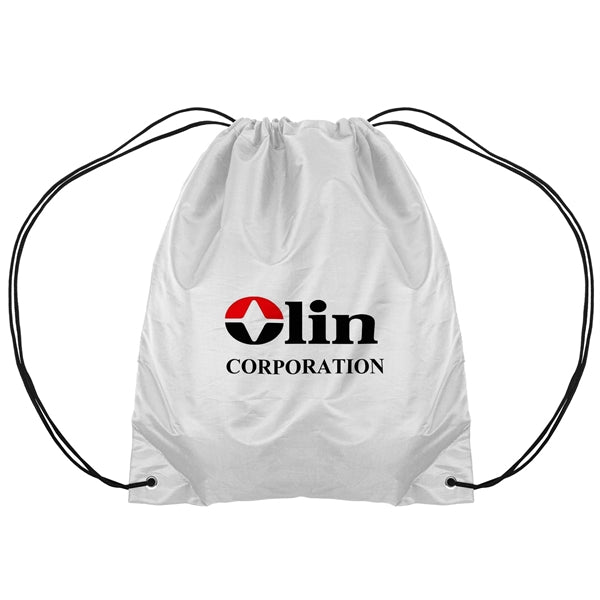 14.5x17.5 210D Polyester Drawstring Backpack