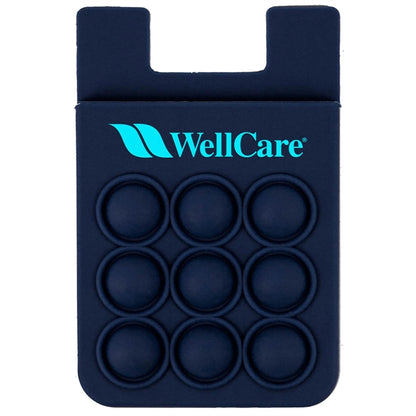 Popper Stress Reliever Silicone Phone Wallet