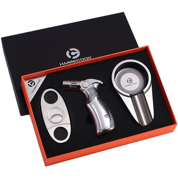 Stainless Steel Cigar Gift Set