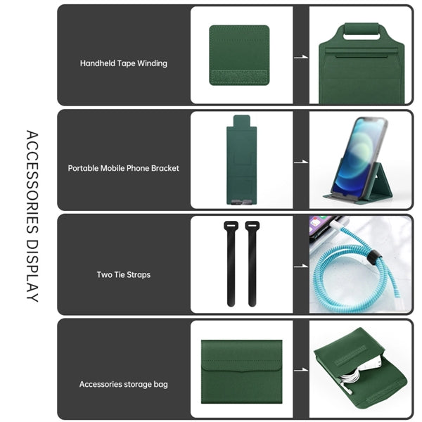 4 In 1 Multifunctional Portable Laptop Case 14Inch
