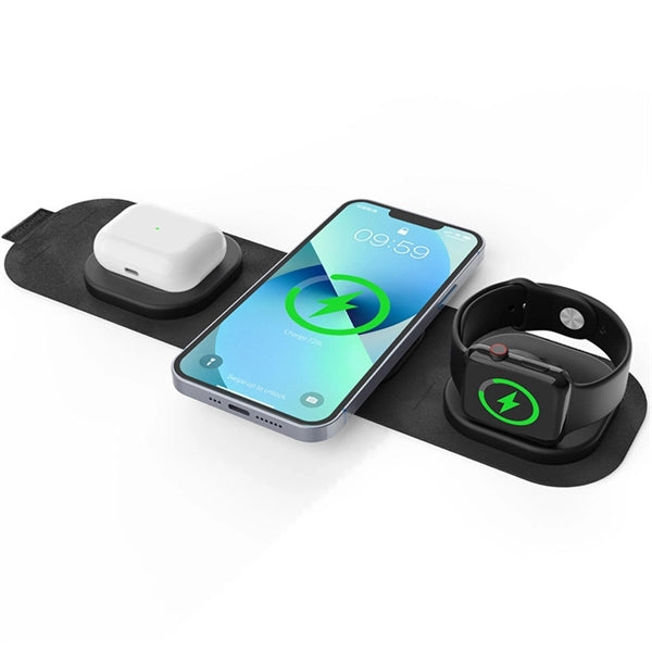 Foldable 3 In 1 Wireless Charger Charging Station