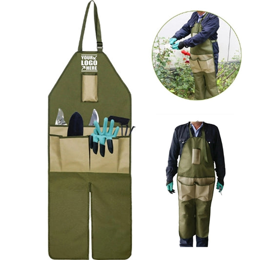 Garden Leg Guard Apron With Tool Pockets