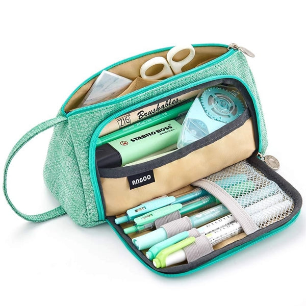 Big Capacity Canvas Pencil Case