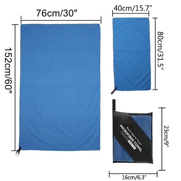 Microfiber Sports Towel Gym Beach Hand Scarf Quick Dry