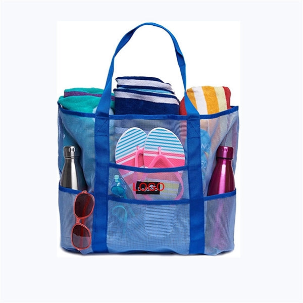 Mesh Pvc Tote Beach Pool Bag With Handle Grocery Storage