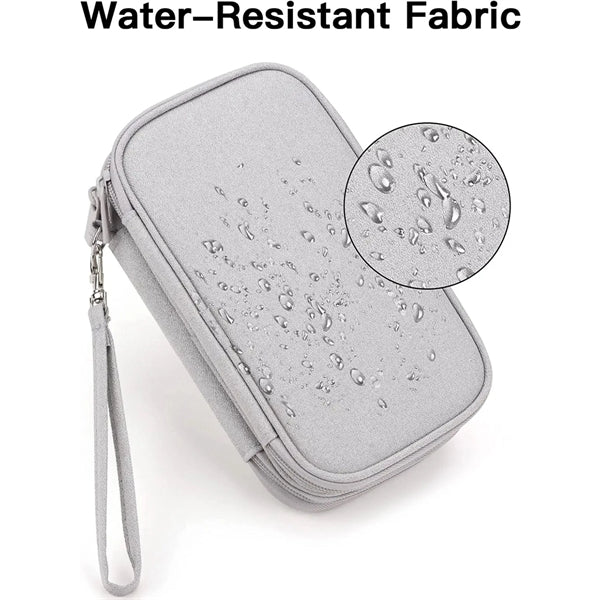 Portable Electronics Cable Organizer Bag