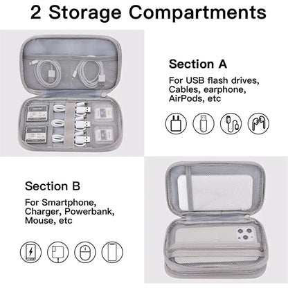 Portable Electronics Cable Organizer Bag