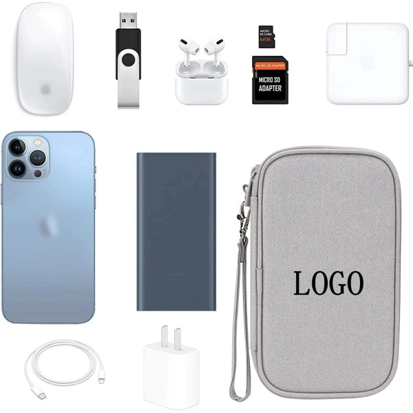 Portable Electronics Cable Organizer Bag