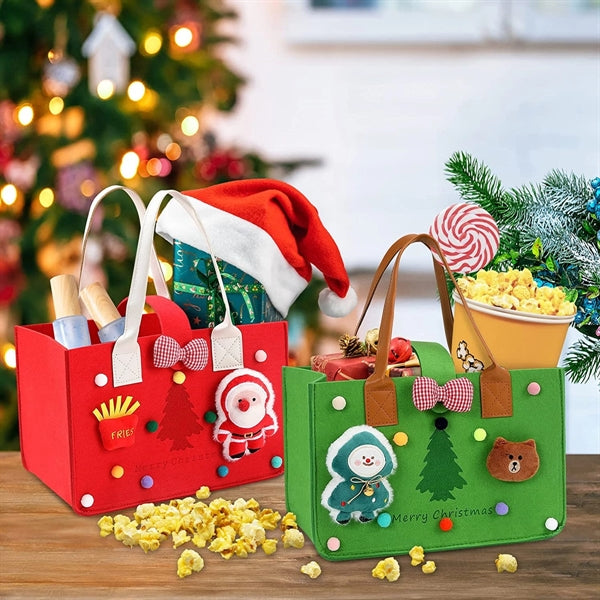 Christmas Tote Gift Bag With Handles