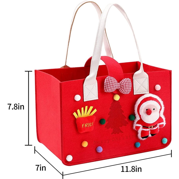 Christmas Tote Gift Bag With Handles
