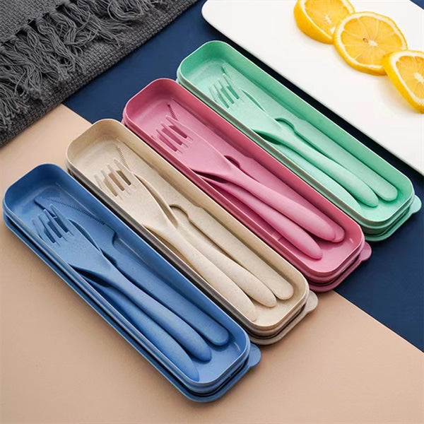 Portable Wheat Straw Cutlery