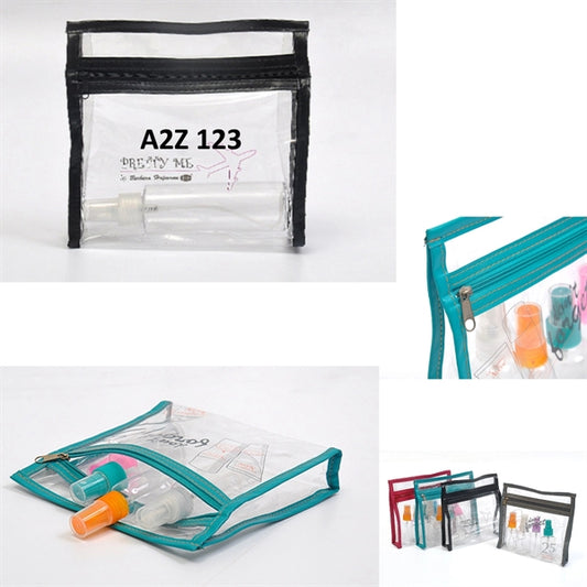 Clear PVC Folding Zipper Cosmetic Bag
