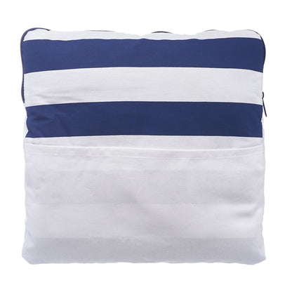 2-in-1 Travel Pillow Fleece Blankets w/ Zipper and Pockets